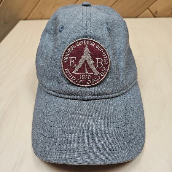 Eddie Bauer original outdoor outfitter ball cap hat adjustable strap back gray - Picture 1 of 5